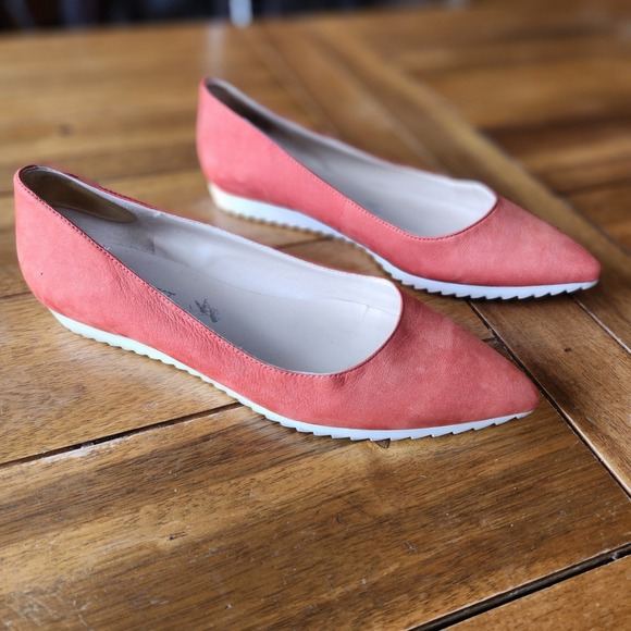 Nine West Coral Suede Pointed Toe Ballet Flats Women's Size 7M - Picture 3 of 9